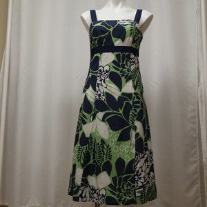Tropical print summer dress